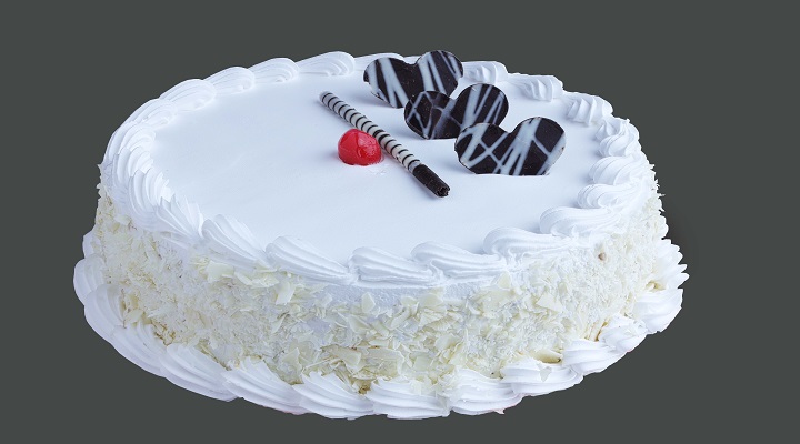 White Forest Cake Design
